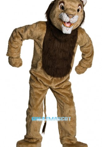 Plush Adult Deluxe Lion Mascot Costume