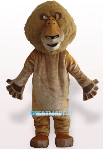 Alex Lion Plush Adult Mascot Costume
