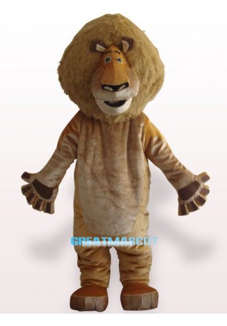 Alex Lion Plush Adult Mascot Costume