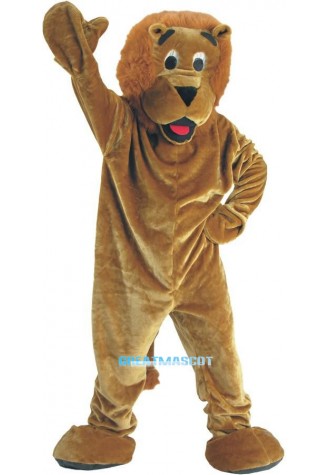 Happy Adult Lion Mascot Costume