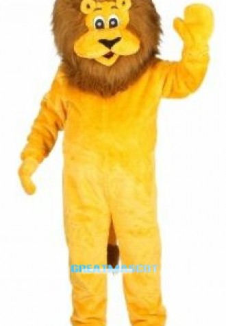 Lionel the Lion Mascot Adult Costume