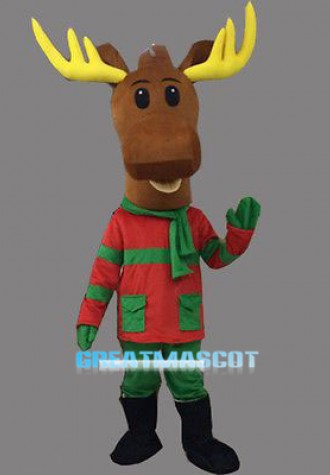 Lovely Christmas Deer Mascot Costume
