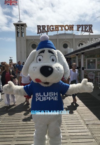 Slush Puppie Dog Mascot Costume Free Shipping
