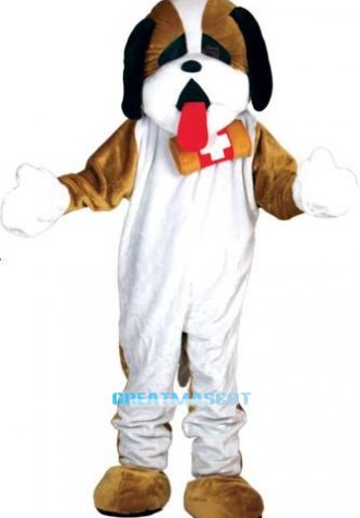 St Bernard Dog Mascot Costume