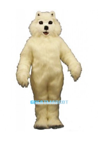White Dog Mascot Costume