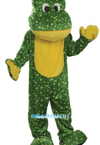 Deluxe Plush Frog Adult Mascot Costume