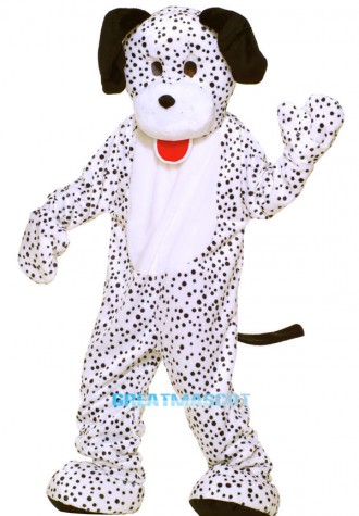 Deluxe Plush Dalmatian Mascot Dog Costume