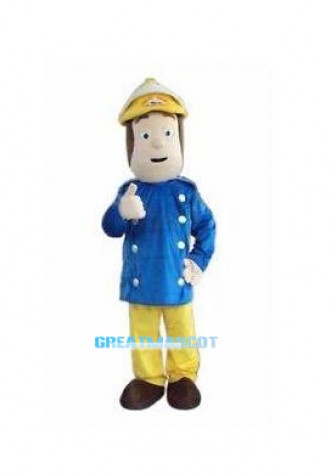 New Fireman adult mascot costume Free Shipping