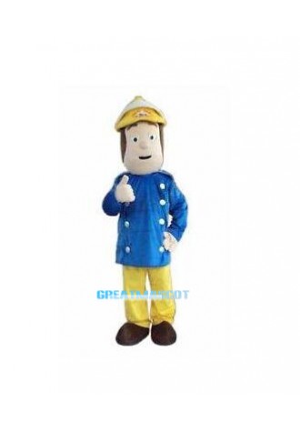 New Fireman adult mascot costume Free Shipping