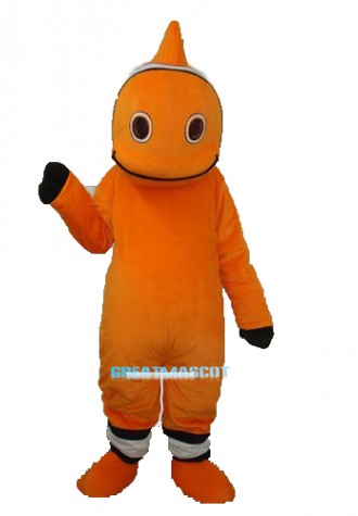 Orange Little Clownfish Mascot Adult Costume Free Shipping