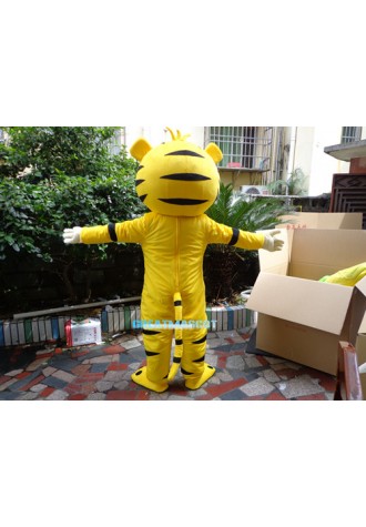 Yellow Cartton Tiger Mascot Costume Free Shipping