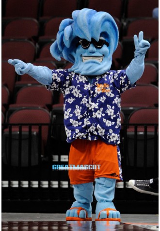 Willie the Wave Awkward Mascot Costume Free Shipping