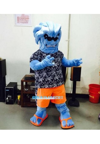 Willie the Wave Awkward Mascot Costume Free Shipping