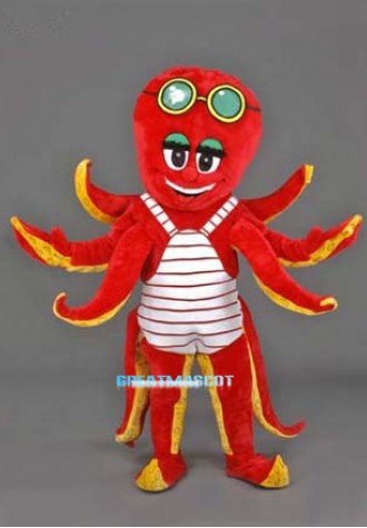 Octopus Costume Plush Mascot Free Shipping