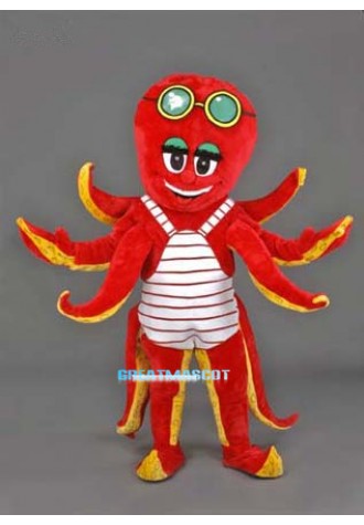 Octopus Costume Plush Mascot Free Shipping