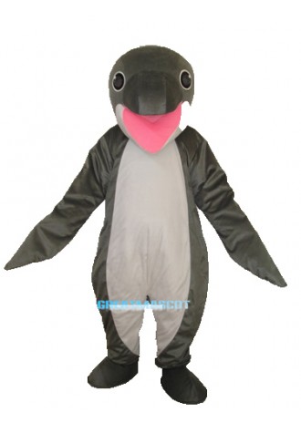  Grey Penguin Mascot Adult Costume Free Shipping
