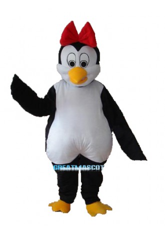 Flower Penguin Mascot Adult Costume Free Shipping