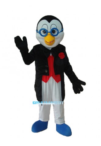 New Glasses Penguin Mascot Adult Costume Free Shipping
