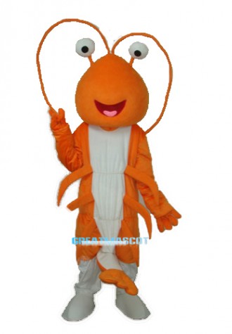 Prawn Mascot Adult Costume Free Shipping