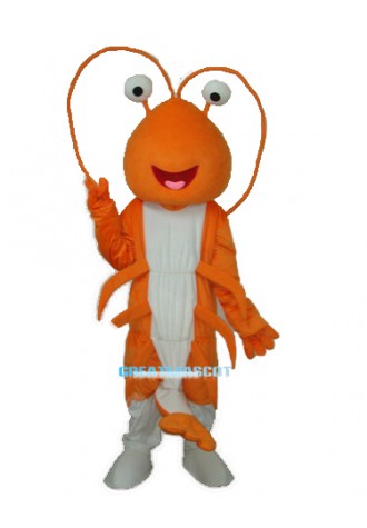 Prawn Mascot Adult Costume Free Shipping