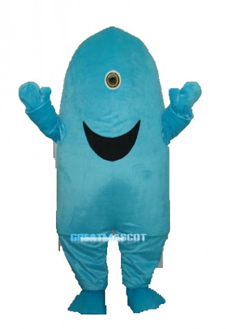 One-eyed Shark Mascot Adult Costume Free Shipping