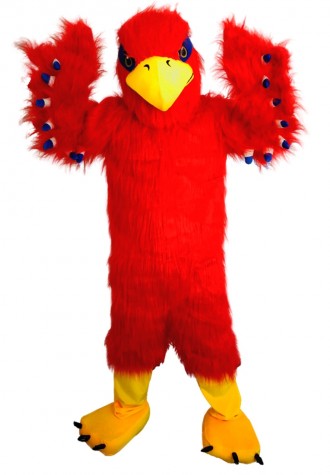 Red Hawk Mascot Costume Adult Costume