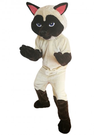 Sally Siamese Cat Mascot Costume Adult Costume
