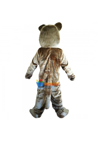 Brown Bulldog Mascot Costume Adult Costume
