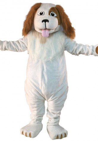 Plush Wizard Dog Mascot Costume