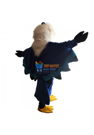Plush Blue Eagle Mascot Costume