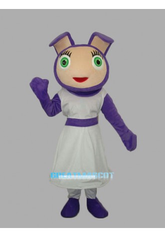 PurpleGirl Adult Mascot Costume