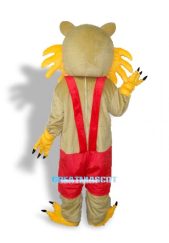 Yellow Face Cat Adult Mascot Costume