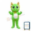 Cartoon Green Dragon Mascot Costume