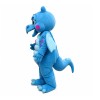 Adult Blue Dinosaur With Wings Mascot Costume