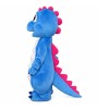 Cartoon So Lovely Blue & White Dinosaur Baby Mascot Costume