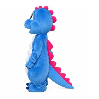Cartoon So Lovely Blue & White Dinosaur Baby Mascot Costume