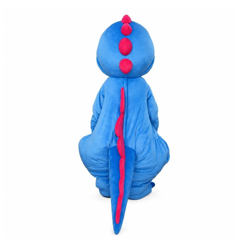 Cartoon So Lovely Blue & White Dinosaur Baby Mascot Costume