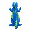 Adult Cartoon Happy Blue & Green Crocodile Mascot Costume