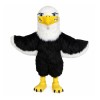 Happy Black & White Eagle Mascot Costume