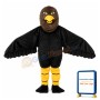 Adult Strong Black & Brown Eagle Mascot Costume