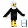 Adult Size Fancy Black Eagle Mascot Costume