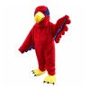 Adult Cartoon Red Eagle Mascot Costume