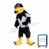 Fierce Black & White Eagle Mascot Costume For Adult