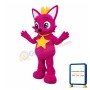 Cute Big Eyes Rose Red Fox With Crown Mascot Costume