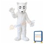 Fancy White Fox Mascot Costume