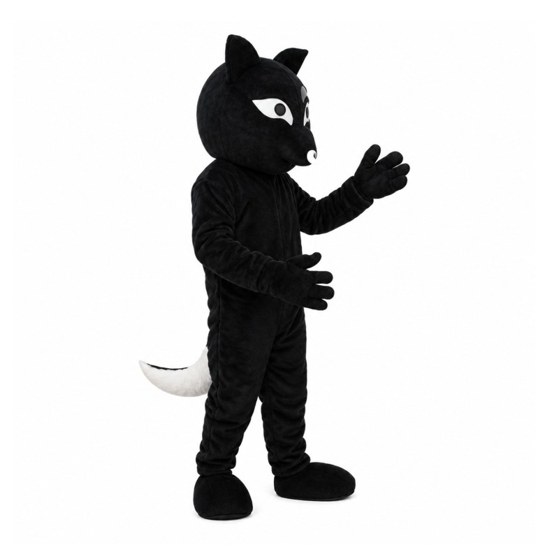 New Cartoon Unisex Black Fox Mascot Costume For Event