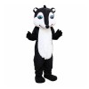 Super Cute Smiling Black & White Fox Mascot Costume
