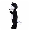 Super Cute Smiling Black & White Fox Mascot Costume