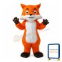Adult Size Fancy Lovely Orange Fox Mascot Costume