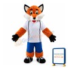 Cute Brown Fox Mascot Costume For Outdoor Performance